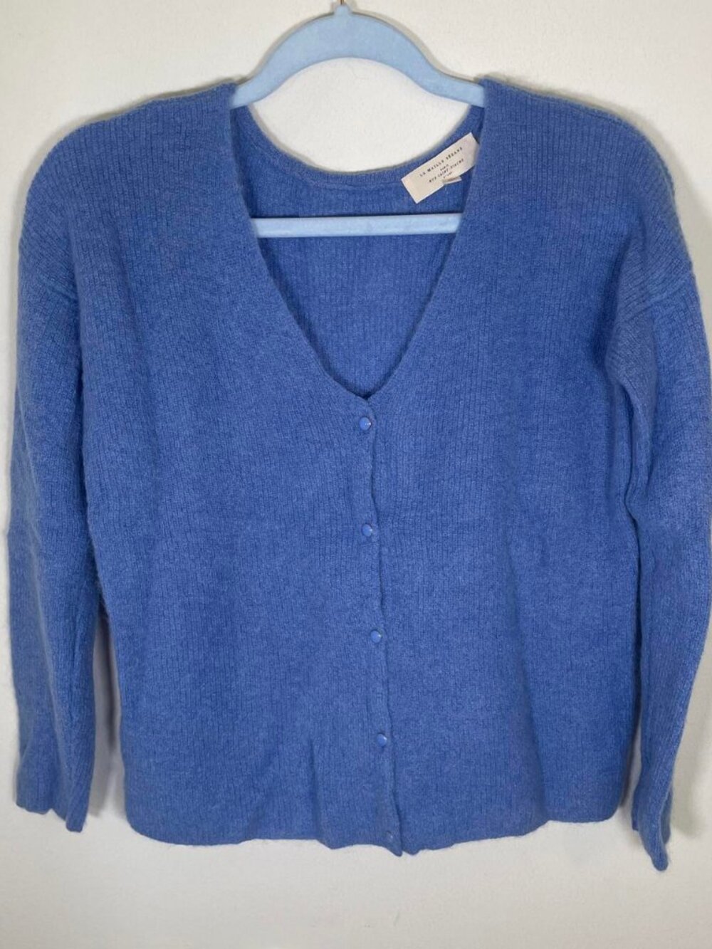 Sézane Barry Cardigan in Cornflower Blue